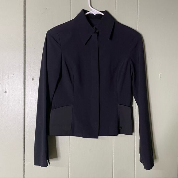 Vintage 90s Ted Baker‎ Minimalist Shirt Jacket Women’s Size 1 - Picture 1 of 9